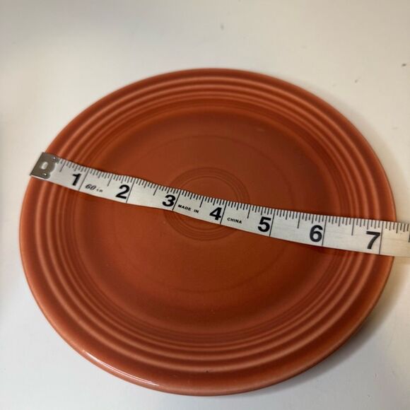 Vintage Fiesta Homer Laughlin 7” Salad Plate in Rose - Picture 4 of 4